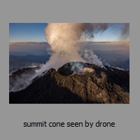 summit cone seen by drone